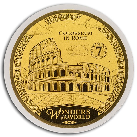 2024 Solomon Islands 1/100 oz Gold Colosseum in Rome 2024 Solomon Islands 1/100 oz Gold Colosseum in Rome
