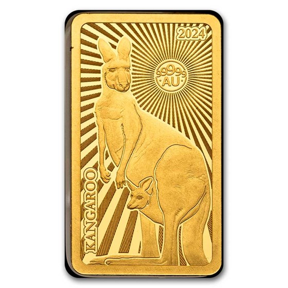 2024 Solomon Islands 1/100 oz Gold Kangaroo 2024 Solomon Islands 1/100 oz Gold Kangaroo