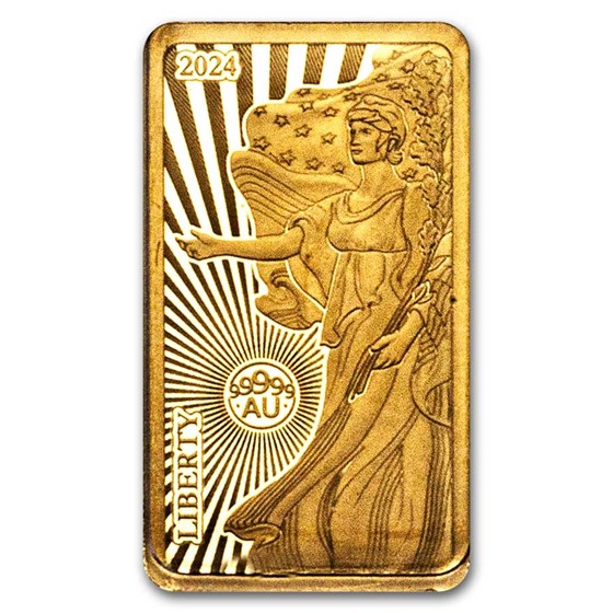 2024 Solomon Islands 1/100 oz Gold Liberty 2024 Solomon Islands 1/100 oz Gold Liberty