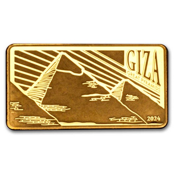 2024 Solomon Islands 1/200 oz Gold Great Pyramids 2024 Solomon Islands 1/200 oz Gold Great Pyramids