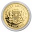 2024 Somalia 1/10 oz Gold African Elephant BU