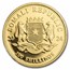 2024 Somalia 1/10 oz Gold African Elephant BU