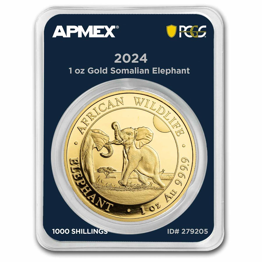 2024 Somalia 1 oz Gold Elephant (MD® Premier + PCGS FS)
