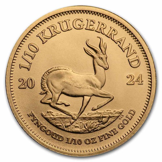 2024 South Africa 1/10 oz Gold Krugerrand BU 2024 South Africa 1/10 oz Gold Krugerrand BU
