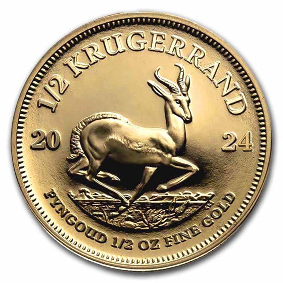 2024 South Africa 1/2 oz Gold Krugerrand BU 2024 South Africa 1/2 oz Gold Krugerrand BU