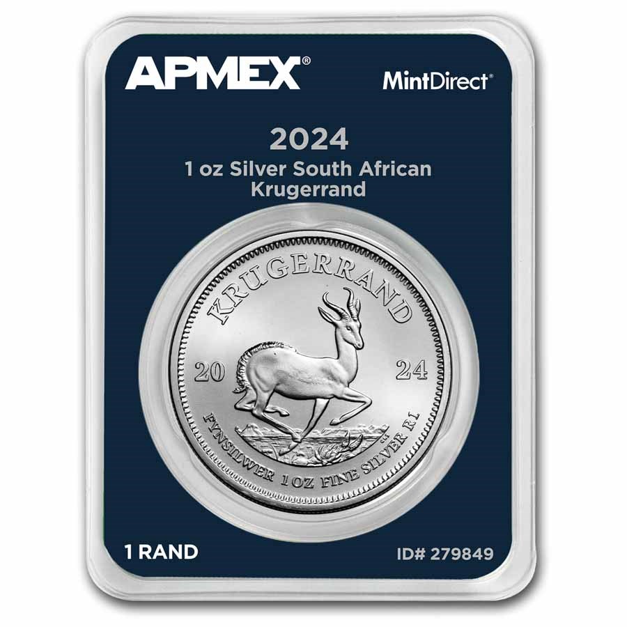 2024 South Africa 1 oz Silver Krugerrand (MintDirect® Single)