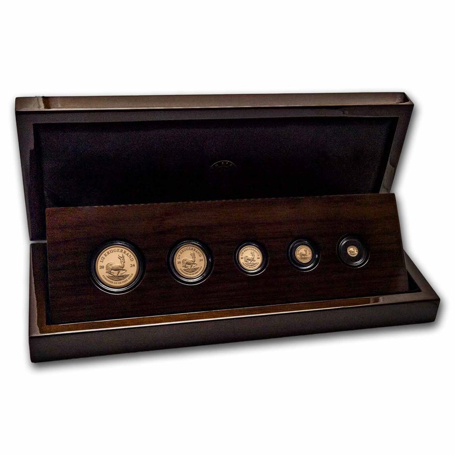 2024 South Africa 5-coin Gold Krugerrand Fractional Proof Set