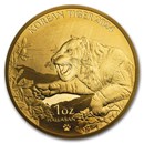 2024 South Korea 1 oz Gold Tiger BU (w/Box & COA)