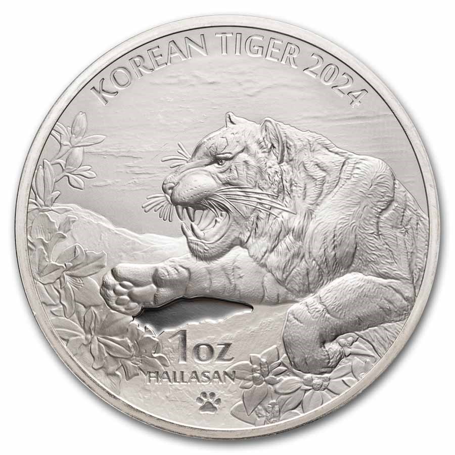 2024 South Korea 1 oz Silver Tiger BU