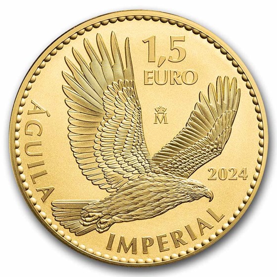 2024 Spain 1 oz Gold Reverse Proof Eagle Doubloon(no COA)