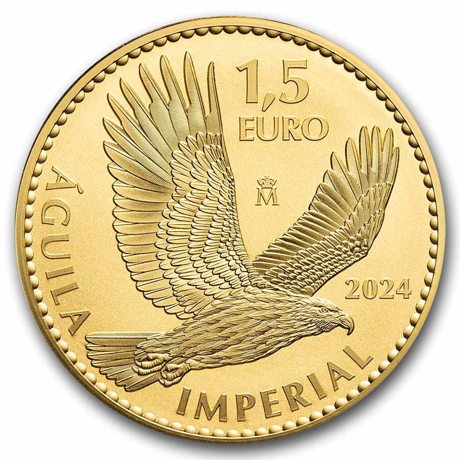 2024 Spain 1 oz Gold Reverse Proof Eagle Doubloon(no COA)