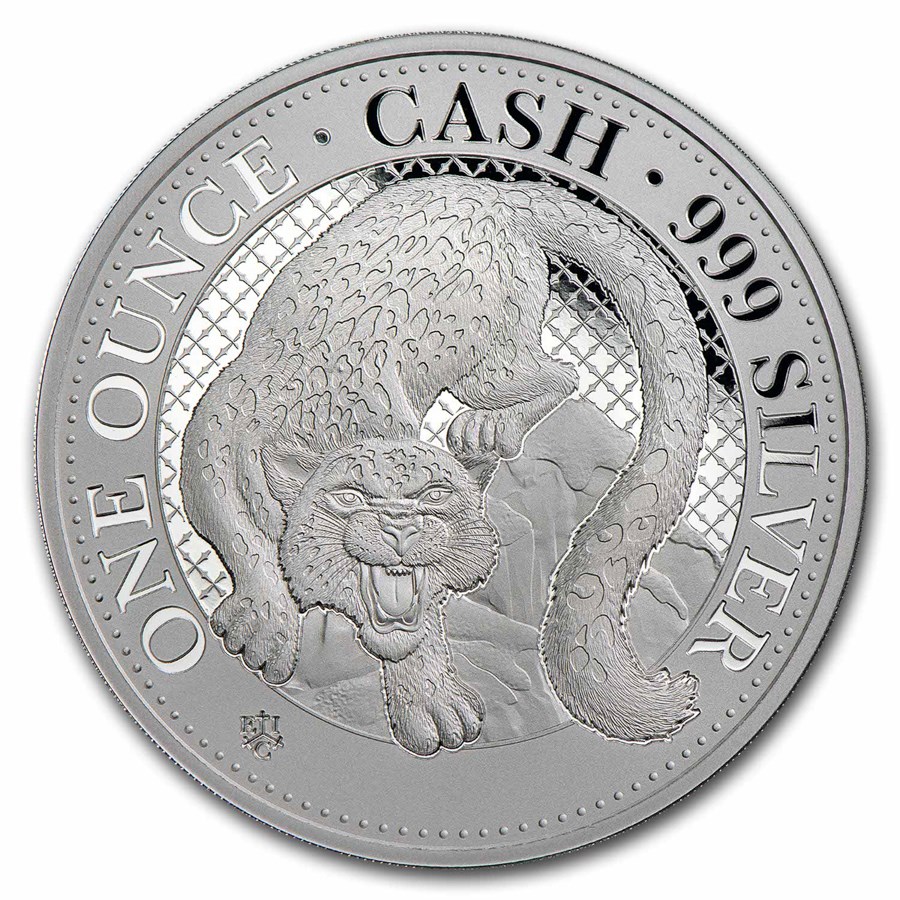Buy 2024 St. Helena 1 oz Silver £1 Snow Leopard Coin | APMEX Buy 2024 St. Helena 1 oz Silver £1 Snow Leopard Coin | APMEX