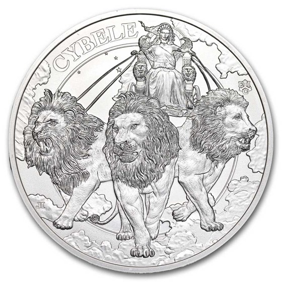 2024 St. Helena 1 oz Silver Goddesses: Cybele and the Lions BU 2024 St. Helena 1 oz Silver Goddesses: Cybele and the Lions BU