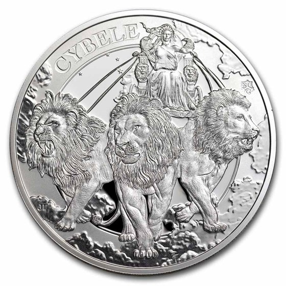 2024 St. Helena 1 oz Silver Goddesses: Cybele and the Lions Proof 2024 St. Helena 1 oz Silver Goddesses: Cybele and the Lions Proof
