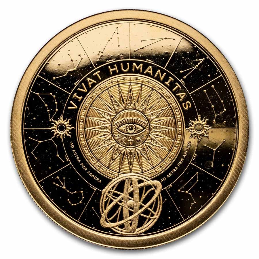 2024 Tokelau 1 oz Gold $100 Vivat Humanitas Prooflike