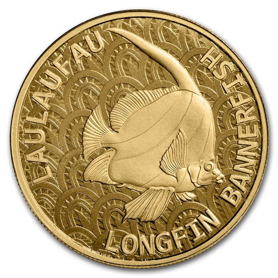 2024 Tokelau 1 oz Gold Longfin Bannerfish BU 2024 Tokelau 1 oz Gold Longfin Bannerfish BU