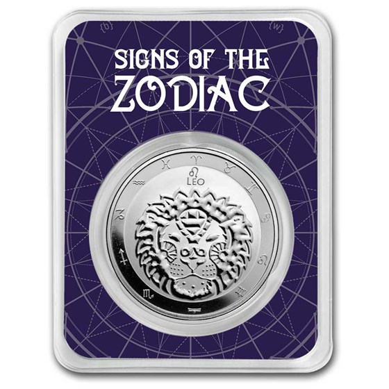 2024 Tokelau 1 oz Silver $5 Zodiac Series: Leo BU (TEP) 2024 Tokelau 1 oz Silver $5 Zodiac Series: Leo BU (TEP)