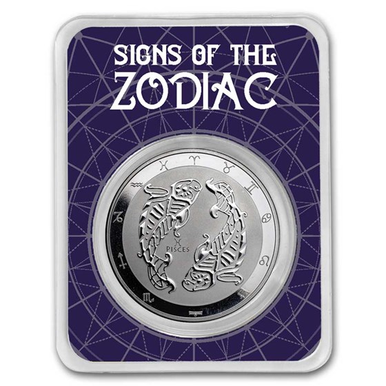 2024 Tokelau 1 oz Silver $5 Zodiac Series: Pisces BU (TEP) 2024 Tokelau 1 oz Silver $5 Zodiac Series: Pisces BU (TEP)
