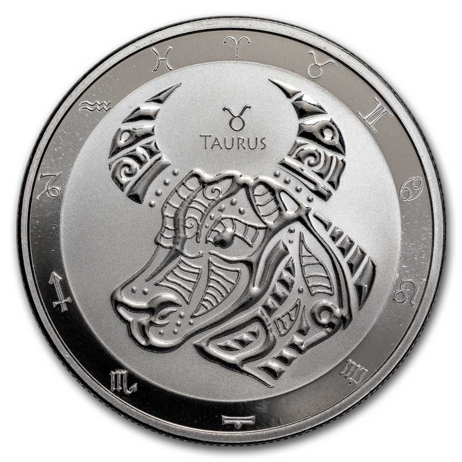 Zodiac Signs Rounds Zodiac silver rounds - Zodiacstock.com