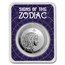 2024 Tokelau 1 oz Silver $5 Zodiac Series: Virgo BU (TEP)