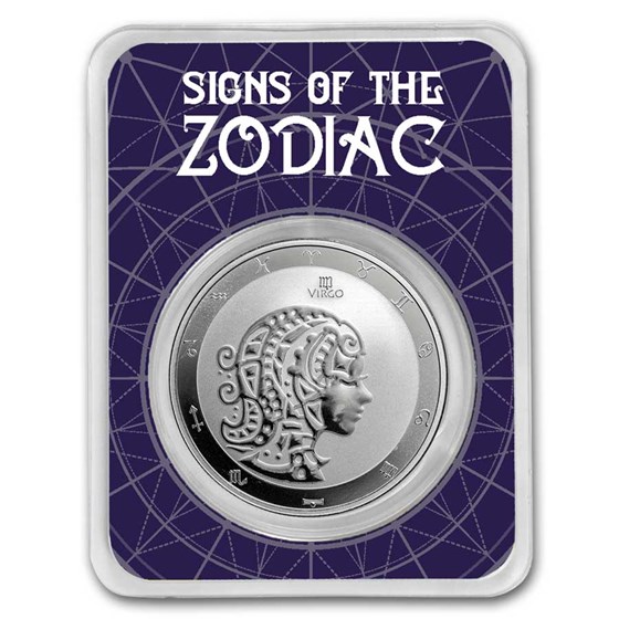 2024 Tokelau 1 oz Silver $5 Zodiac Series: Virgo BU (TEP) 2024 Tokelau 1 oz Silver $5 Zodiac Series: Virgo BU (TEP)