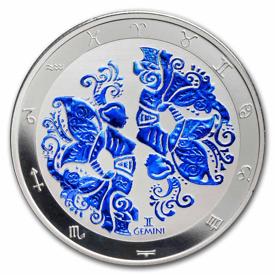 2024 Tokelau Silver Signs of Zodiac Series 12-coin Colorized Set