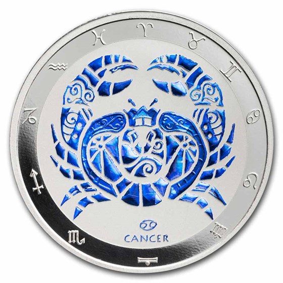 2024 Tokelau Silver Signs of Zodiac Series 12coin Colorized Set