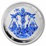 2024 Tokelau Silver Signs of Zodiac Series 12-coin Colorized Set