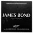2024 TUV 1 oz Silver Bond Sean Connery & Aston Martin DB5 Proof