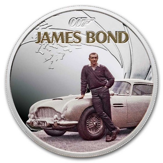 2024 TUV 1 oz Silver Bond Sean Connery & Aston Martin DB5 Proof 2024 TUV 1 oz Silver Bond Sean Connery & Aston Martin DB5 Proof