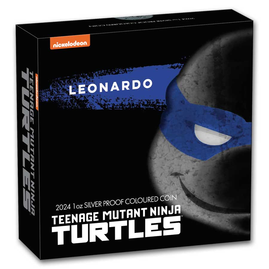 2024 TUV 1 oz Silver Colorized TMNT Leonardo Proof (Box) | eBay