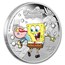 2024 TUV 1 oz Silver SpongeBob SquarePants & Gary Colorized PF