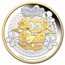 2024 TUV 2 oz Silver SpongeBob SquarePants Gilded Proof (Box)