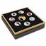 2024 TUV 4 oz Silver Roger Moore 7-Coin Colorized & Gilded Set