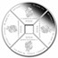 2024 TUV 4 oz Silver Year of the Dragon Quadrant Colorized PF Set
