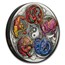 2024 TUV 5 oz Silver Colorized Antiqued Five Auspicious Creatures