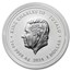 2024 Tuvalu 1 oz Silver Black Flag: The Kingston BU
