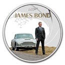 2024 Tuvalu 1 oz Silver James Bond Colorized Daniel Craig PF