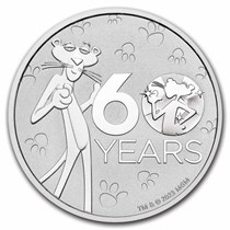 2024 Tuvalu 1 oz Silver Pink Panther 60th Anniversary $1 Coin BU 2024 Tuvalu 1 oz Silver Pink Panther 60th Anniversary $1 Coin BU
