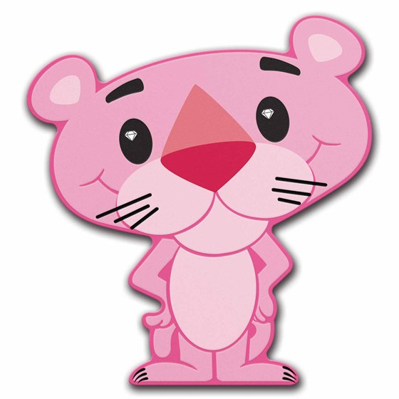 2024 Tuvalu 1 oz Silver The Pink Panther Minted Mini Coin 2024 Tuvalu 1 oz Silver The Pink Panther Minted Mini Coin