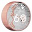 2024 Tuvalu 5 oz Silver Pink Panther 60th Anniversary Gilded Box