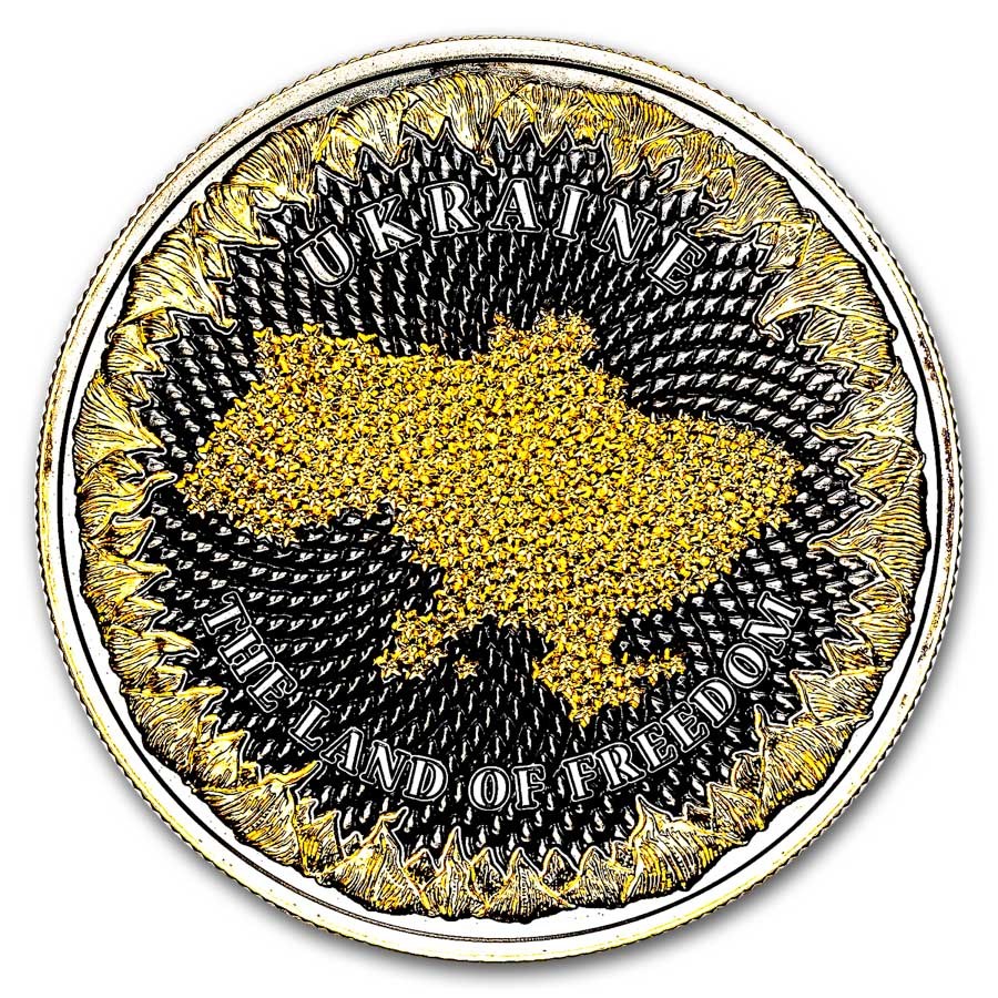 2024 Ukraine The Land of Freedom United Crypto States 1 oz Silver