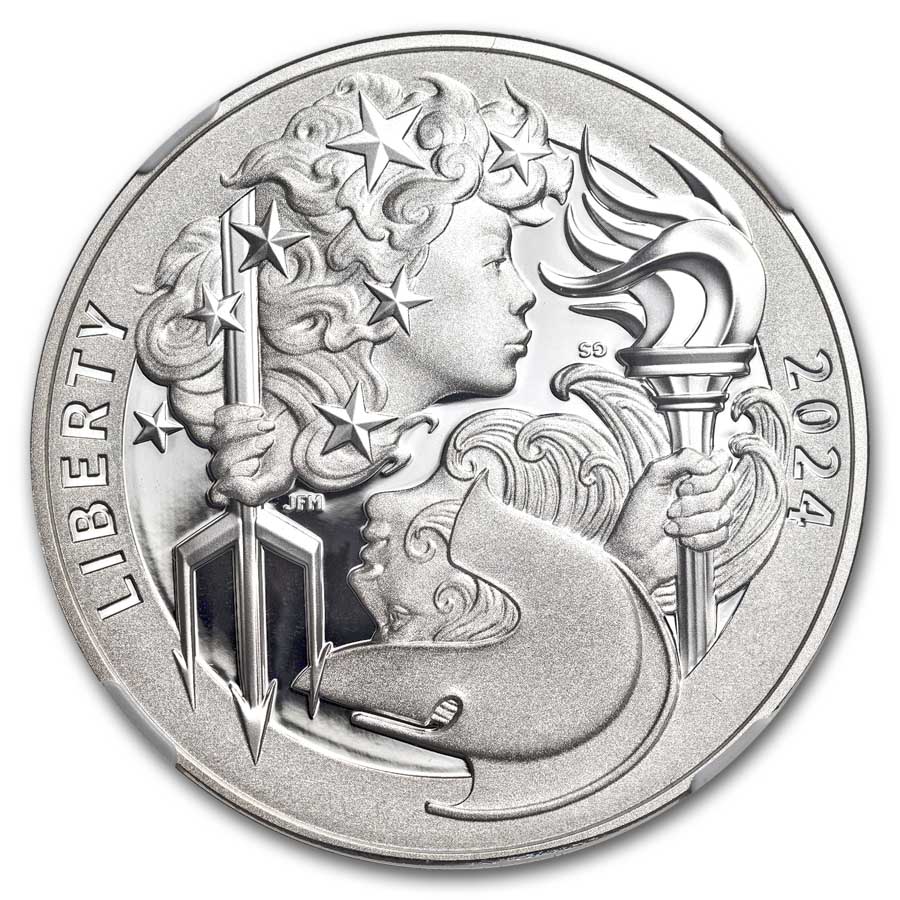 2024 US Mint 1 oz Silver Liberty & Britannia PF-70 NGC (FDI