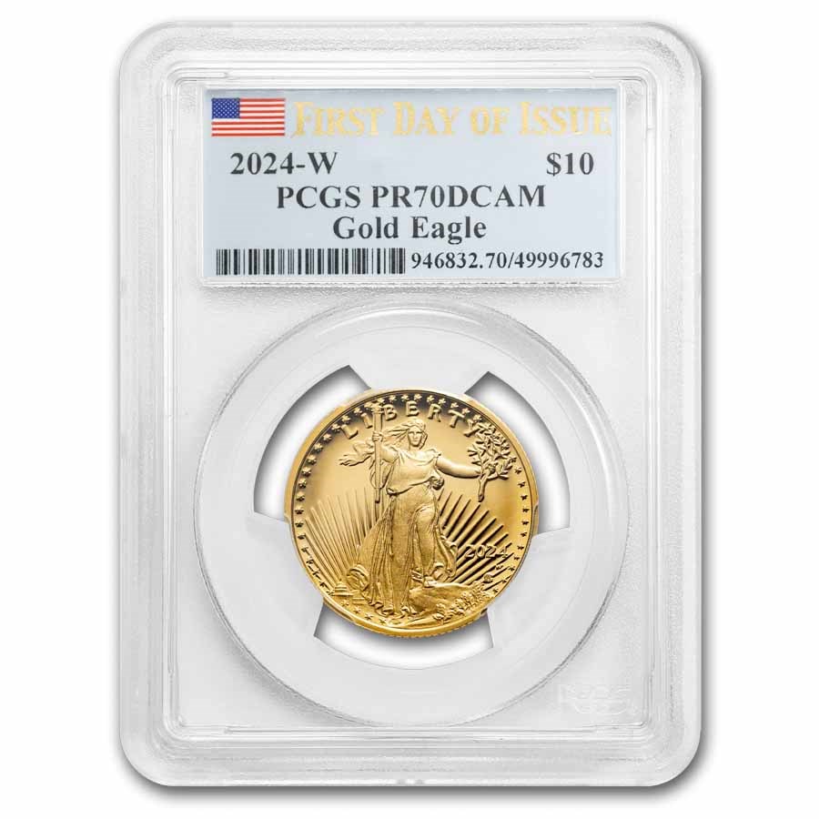 2024-W 1/4 oz Proof Gold Eagle PR-70 PCGS (First Day of Issue)