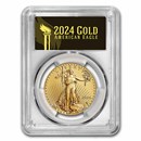2024-(W) 1 oz American Gold Eagle MS-70 PCGS (FS, Black Label)