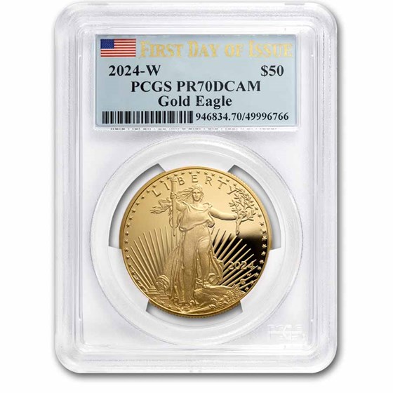2024-W 1 oz Proof Gold Eagle PR-70 PCGS (First Day of Issue)