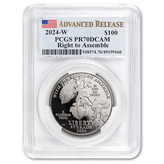 2024-W 1 oz Proof Platinum Eagle PR-70 PCGS (Advanced Release) 2024-W 1 oz Proof Platinum Eagle PR-70 PCGS (Advanced Release)