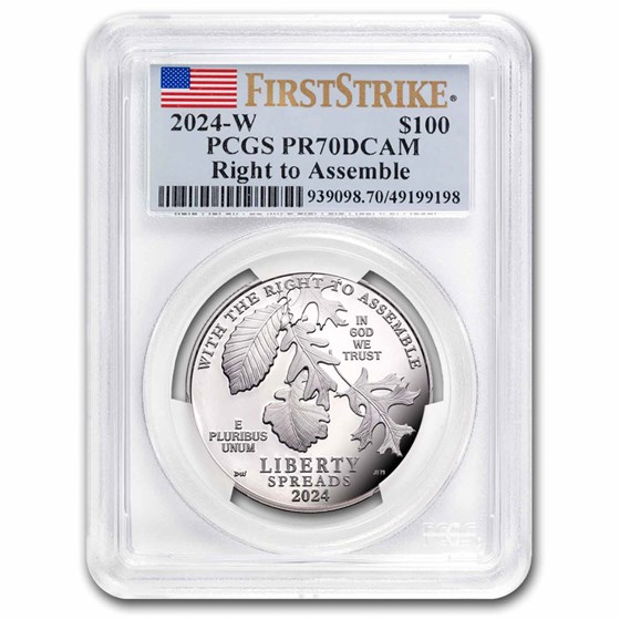 2024-W 1 oz Proof Platinum Eagle PR-70 PCGS (FirstStrike®) 2024-W 1 oz Proof Platinum Eagle PR-70 PCGS (FirstStrike®)