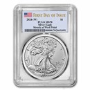 2024-(W) American Silver Eagle MS-70 PCGS (First Day of Issue)