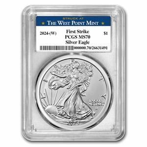 Buy 2024 W Silver Eagle MS-70 West Point Label | APMEX